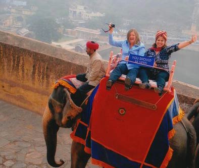 Elephant ride in Jaipur